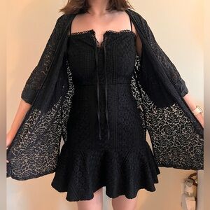 BLACK LACE WHIMSIGOTH CARDIGAN